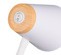 Piantana LED, plastica, bianco, H 145 cm, Pongo