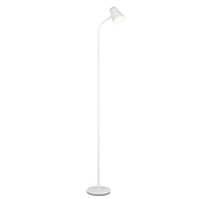 Piantana LED, plastica, bianco, H 145 cm, Pongo