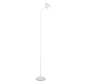 Piantana LED, plastica, bianco, H 145 cm, Pongo