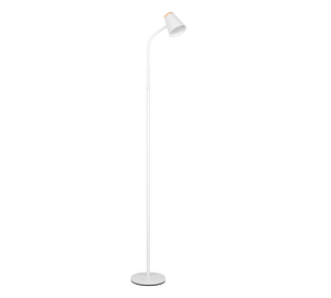Piantana LED, plastica, bianco, H 145 cm, Pongo