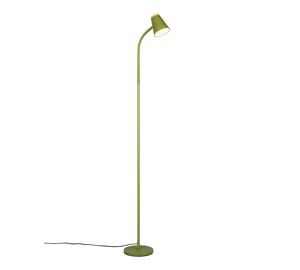 Piantana LED, plastica, verde, H 145 cm, Pongo