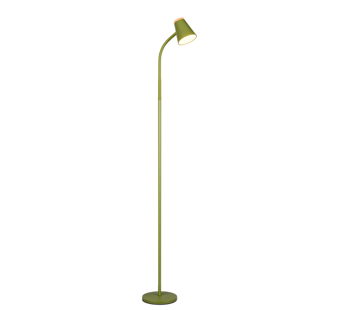 Piantana LED, plastica, verde, H 145 cm, Pongo