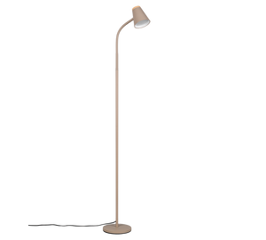 Piantana LED, plastica, beige, H 145 cm, Pongo