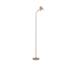 Piantana LED, plastica, beige, H 145 cm, Pongo