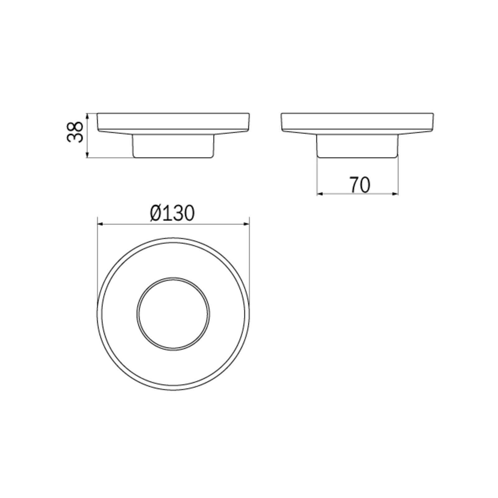 Inda - Bacinella portasapone Gealuna in vetro trasparente