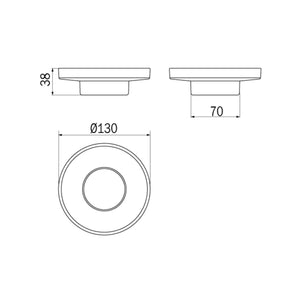 Inda - Bacinella portasapone Gealuna in vetro trasparente
