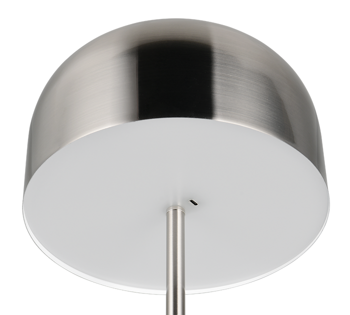 Piantana LED ricaricabile, metallo, acciaio, H 147 cm, Jeff