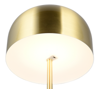 Piantana LED ricaricabile, metallo, ottone, H 147 cm, Jeff