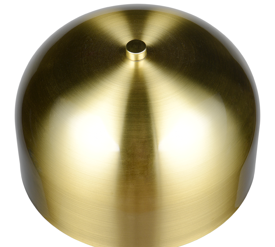 Piantana LED ricaricabile, metallo, ottone, H 147 cm, Jeff