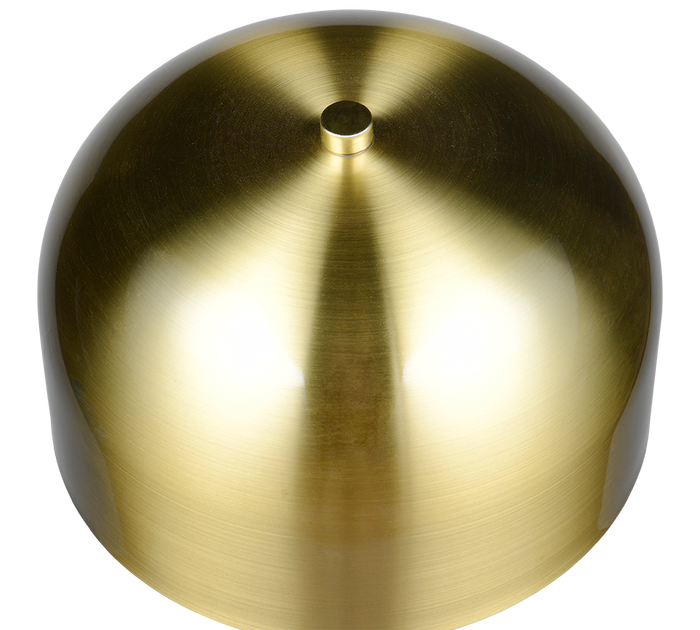 Piantana LED ricaricabile, metallo, ottone, H 147 cm, Jeff