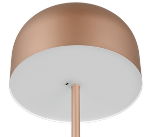 Piantana LED ricaricabile, metallo, caffè, H 147 cm, Jeff