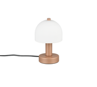 Lampada da tavolo, metallo, caffè, 12x19x12 cm, Glenn