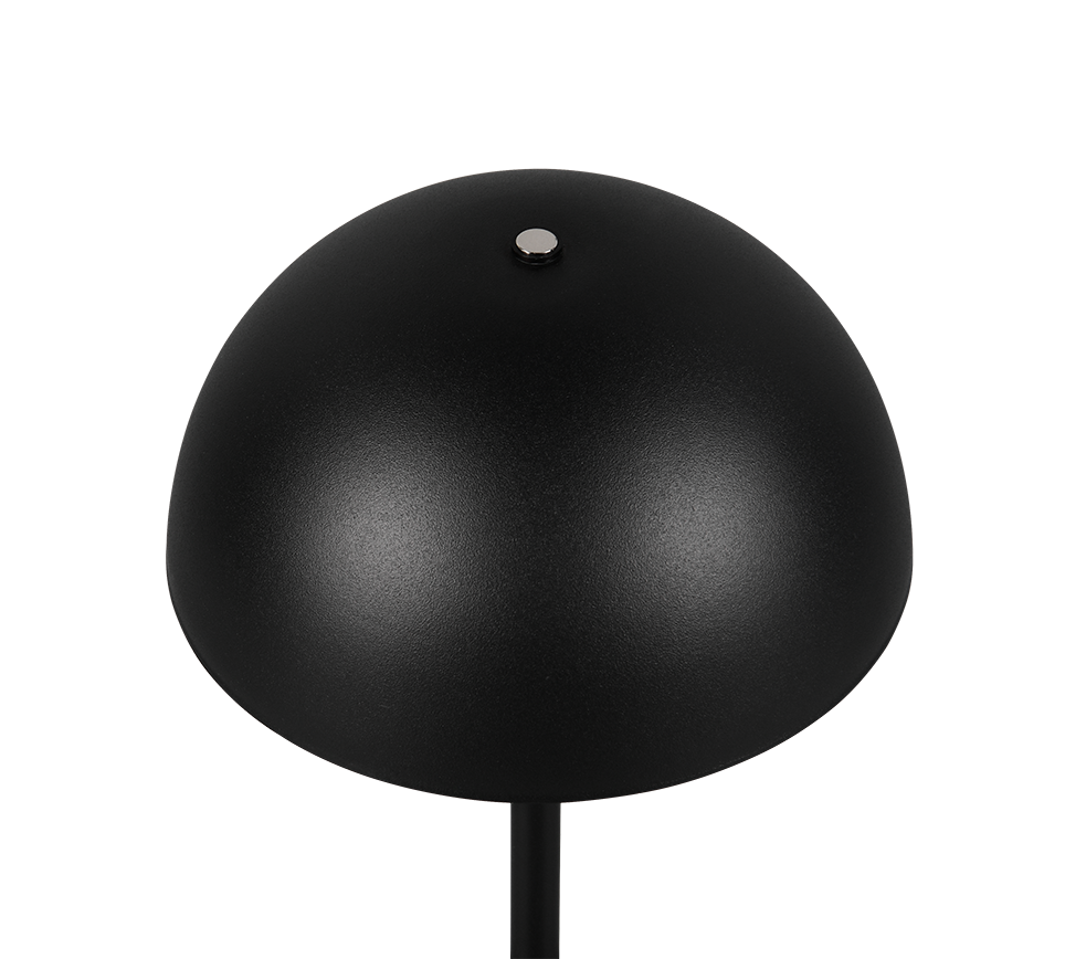 Lampada da tavolo LED, metallo, nero opaco, 13x21x13 cm, Munoz