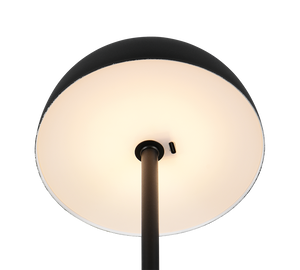 Lampada da tavolo LED, metallo, nero opaco, 13x21x13 cm, Munoz