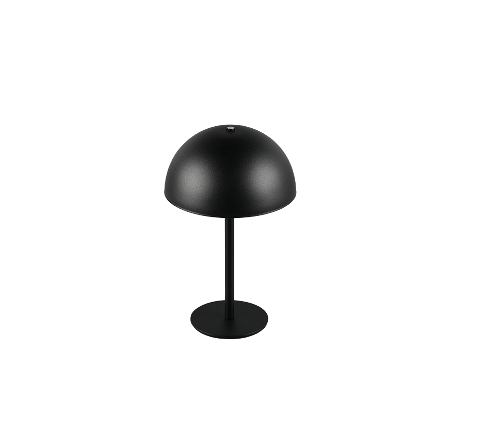 Lampada da tavolo LED, metallo, nero opaco, 13x21x13 cm, Munoz