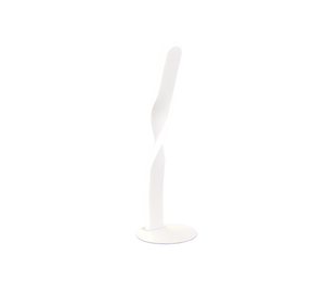 Lampada da tavolo LED, metallo, bianco, H 41 cm, Ginko