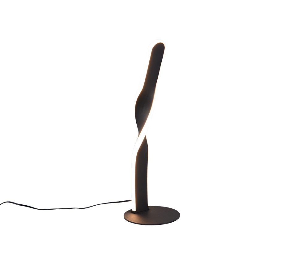 Lampada da tavolo LED, metallo, bianco, H 41 cm, Ginko