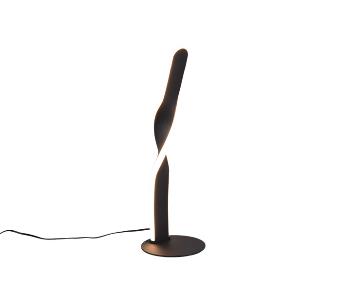 Lampada da tavolo LED, metallo, bianco, H 41 cm, Ginko