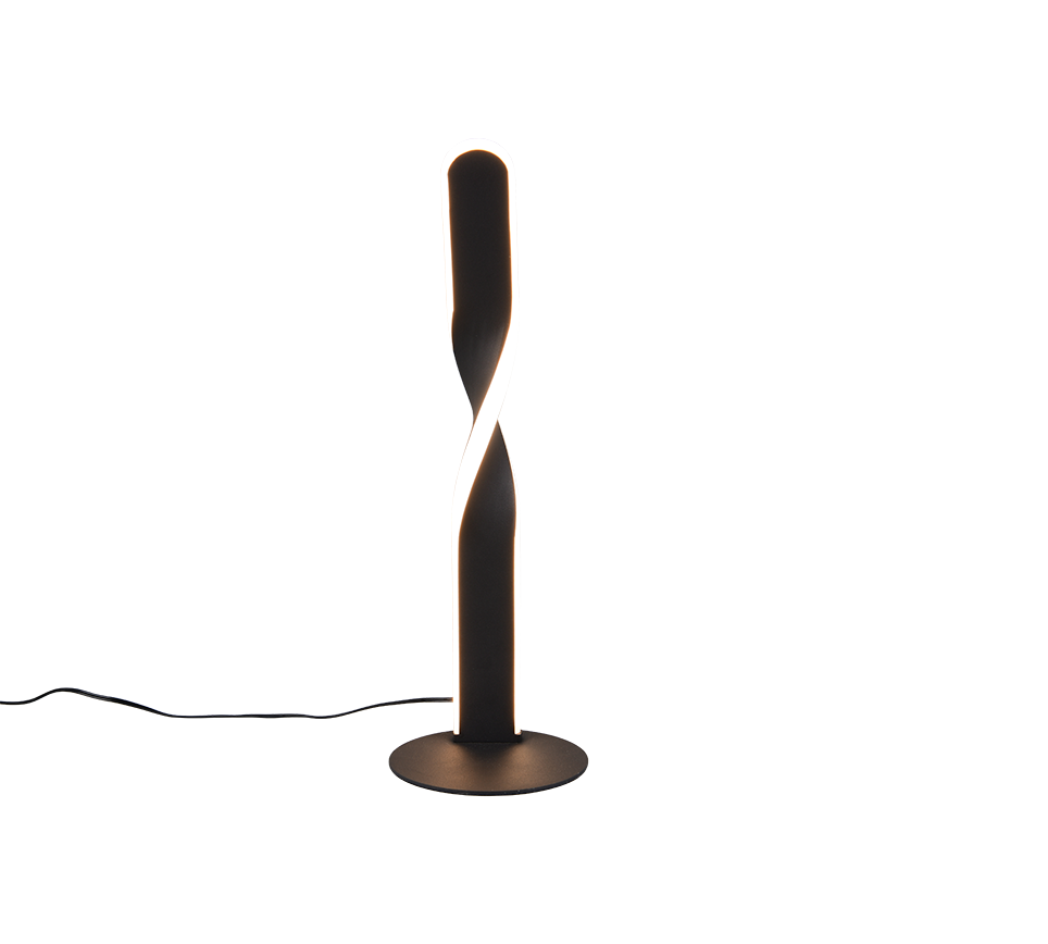 Lampada da tavolo LED, metallo, bianco, H 41 cm, Ginko