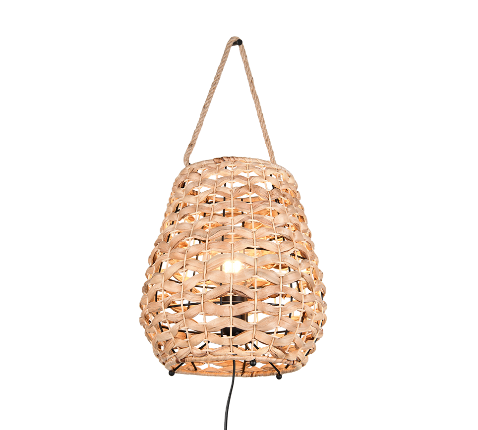 Lampada da tavolo appendibile, giacinto d'acqua, D 30 cm, Jean