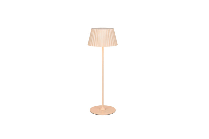 Lampada da tavolo LED ricaricabile, metallo, sabbia, H 40 cm, Suarez