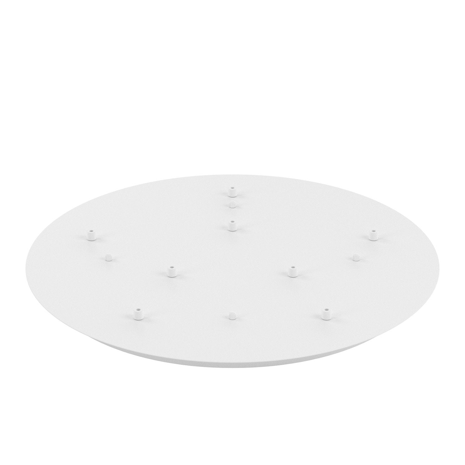 Rosone Tondo Metallo Bianco 8 Fori D60Cm