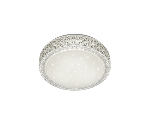 Plafoniera LED, acrilico, bianco, 28,6x8,6x28,6 cm, Pegasus