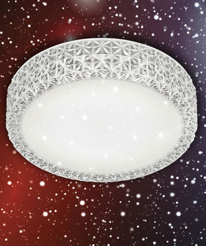 Plafoniera LED, acrilico, bianco, 28,6x8,6x28,6 cm, Pegasus