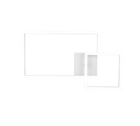 Plafoniera LED con snodo, metallo, bianco, L 63 cm, Padella
