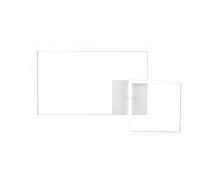 Plafoniera LED con snodo, metallo, bianco, L 63 cm, Padella