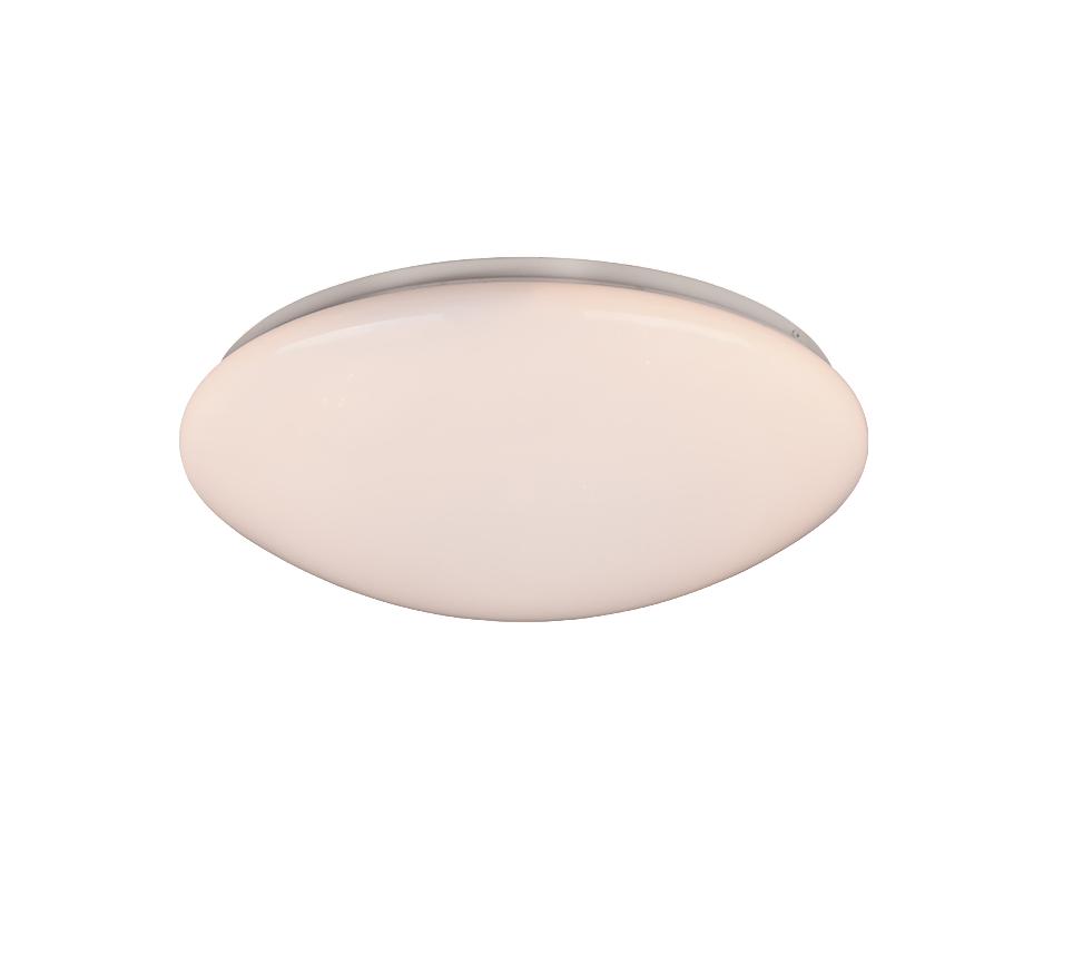 Plafoniera LED, plastica, bianco, 38x10,5x38 cm, Lukida