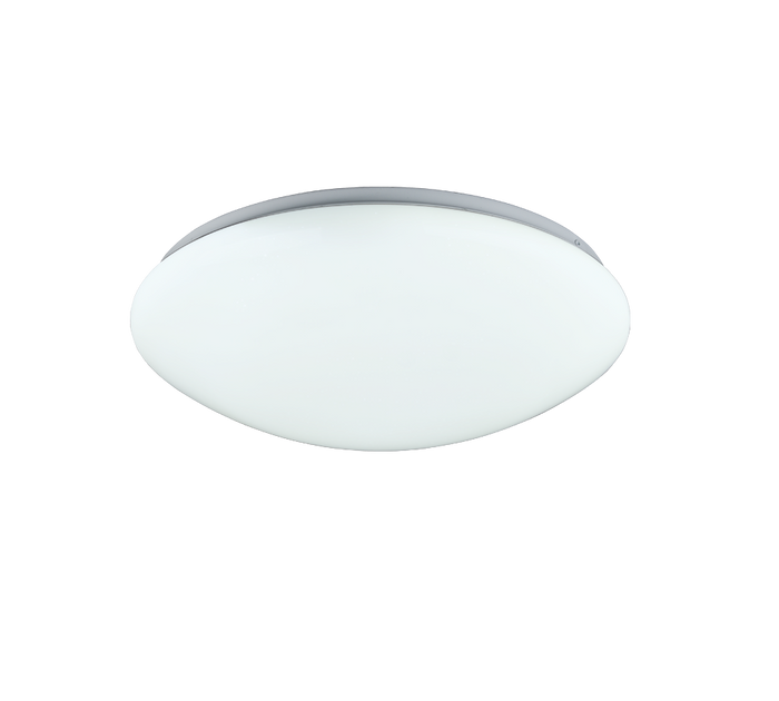 Plafoniera LED, plastica, bianco, 38x10,5x38 cm, Lukida