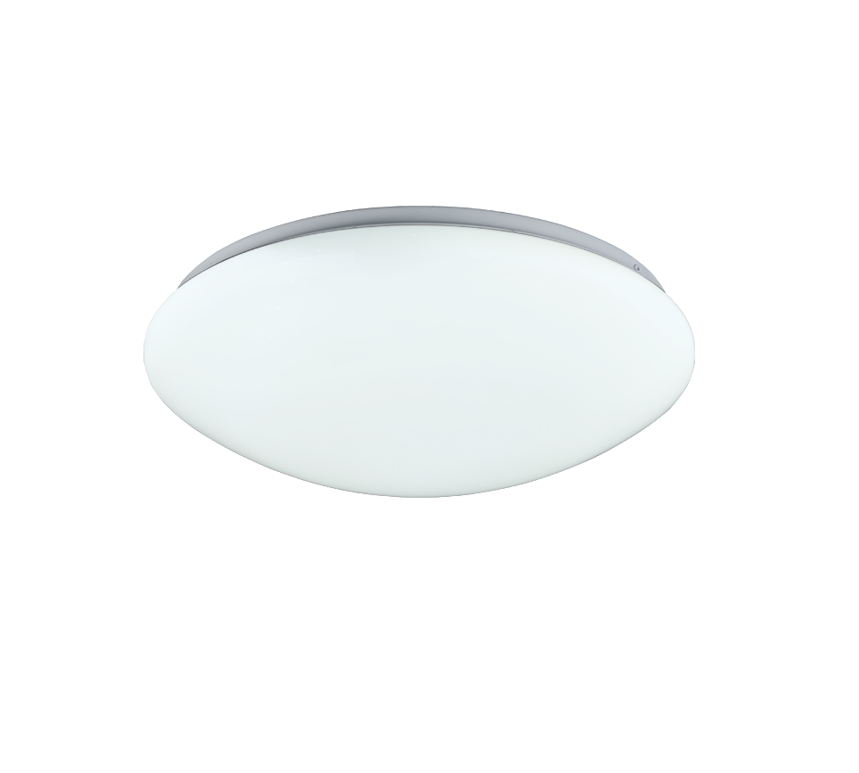 Plafoniera LED, plastica, bianco, 38x10,5x38 cm, Lukida