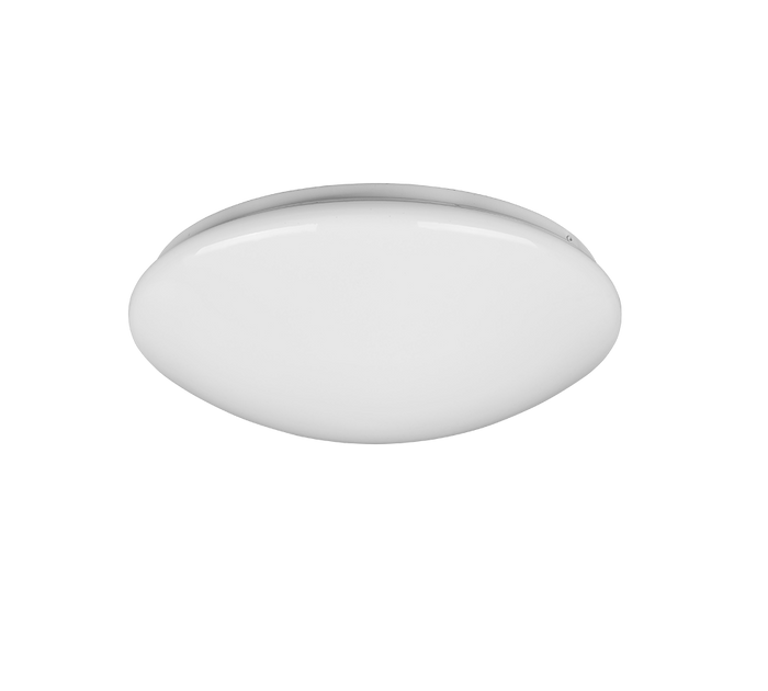 Plafoniera LED, plastica, bianco, 38x10,5x38 cm, Lukida
