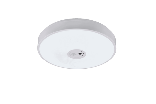 Plafoniera LED con videocamera integrata, plastica, bianco, D40 cm, Aspetta