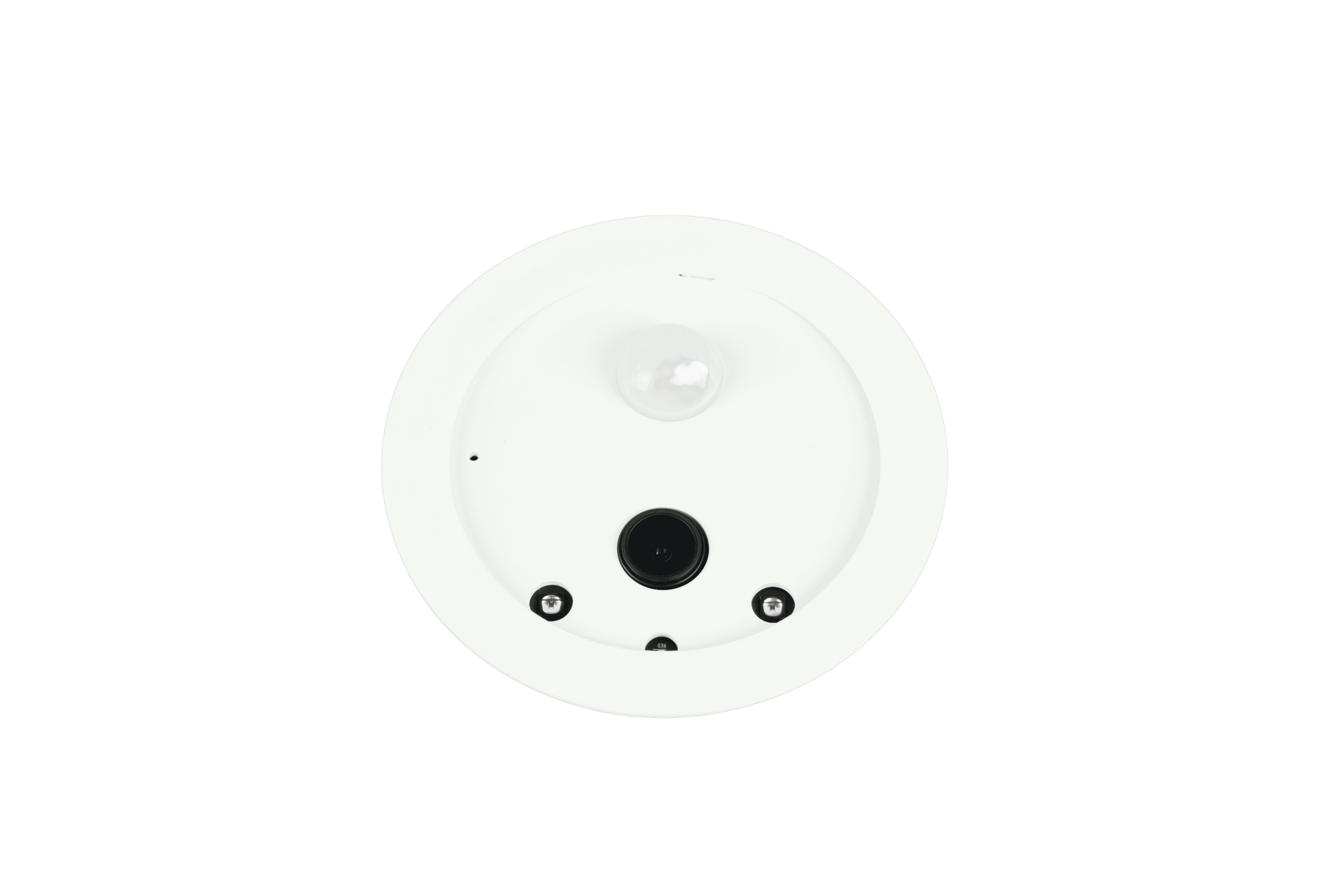 Plafoniera LED con videocamera integrata, plastica, bianco, D40 cm, Aspetta