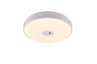 Plafoniera LED con videocamera integrata, plastica, bianco, D40 cm, Aspetta