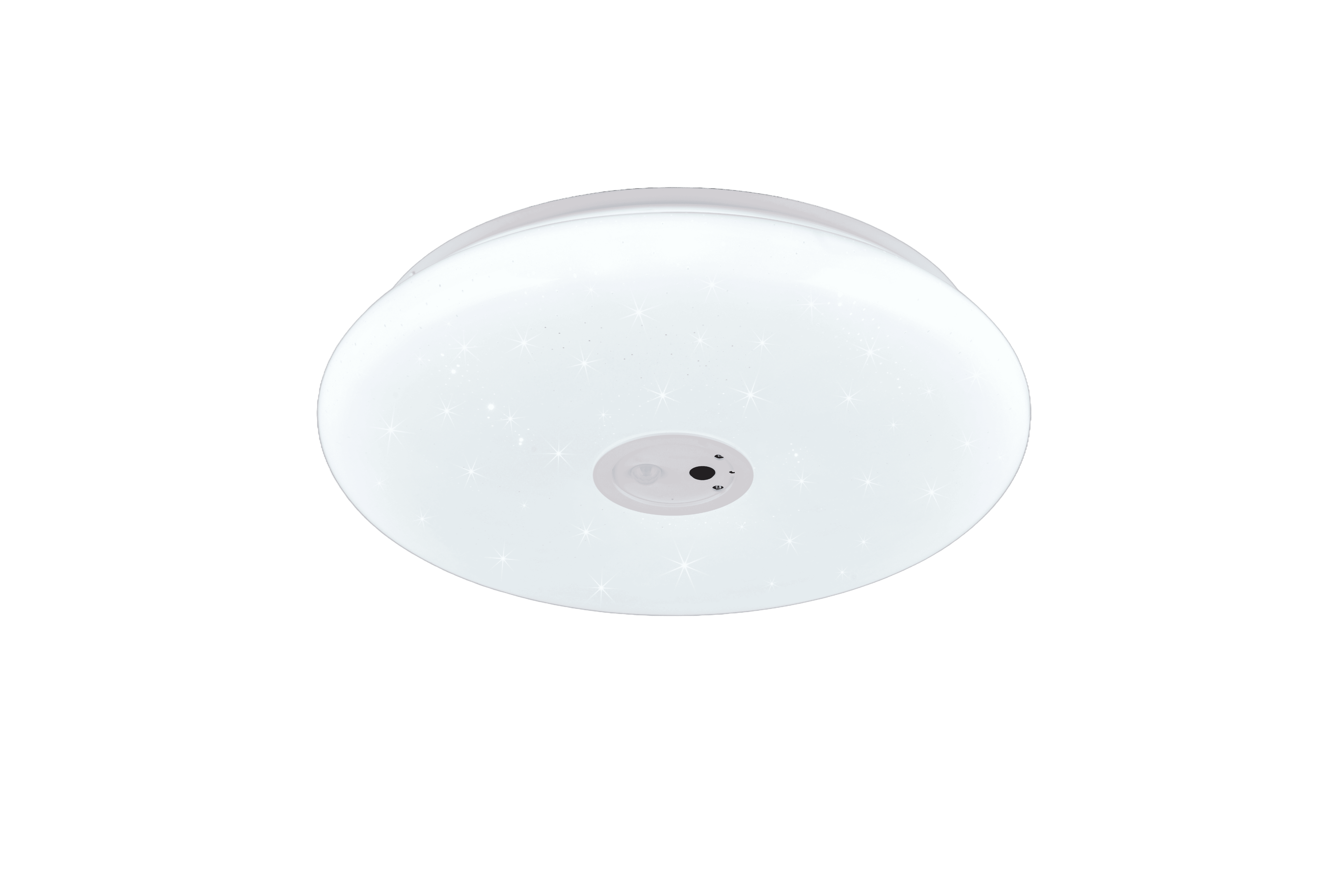 Plafoniera LED con videocamera integrata, plastica, bianco, D40 cm, Vedera