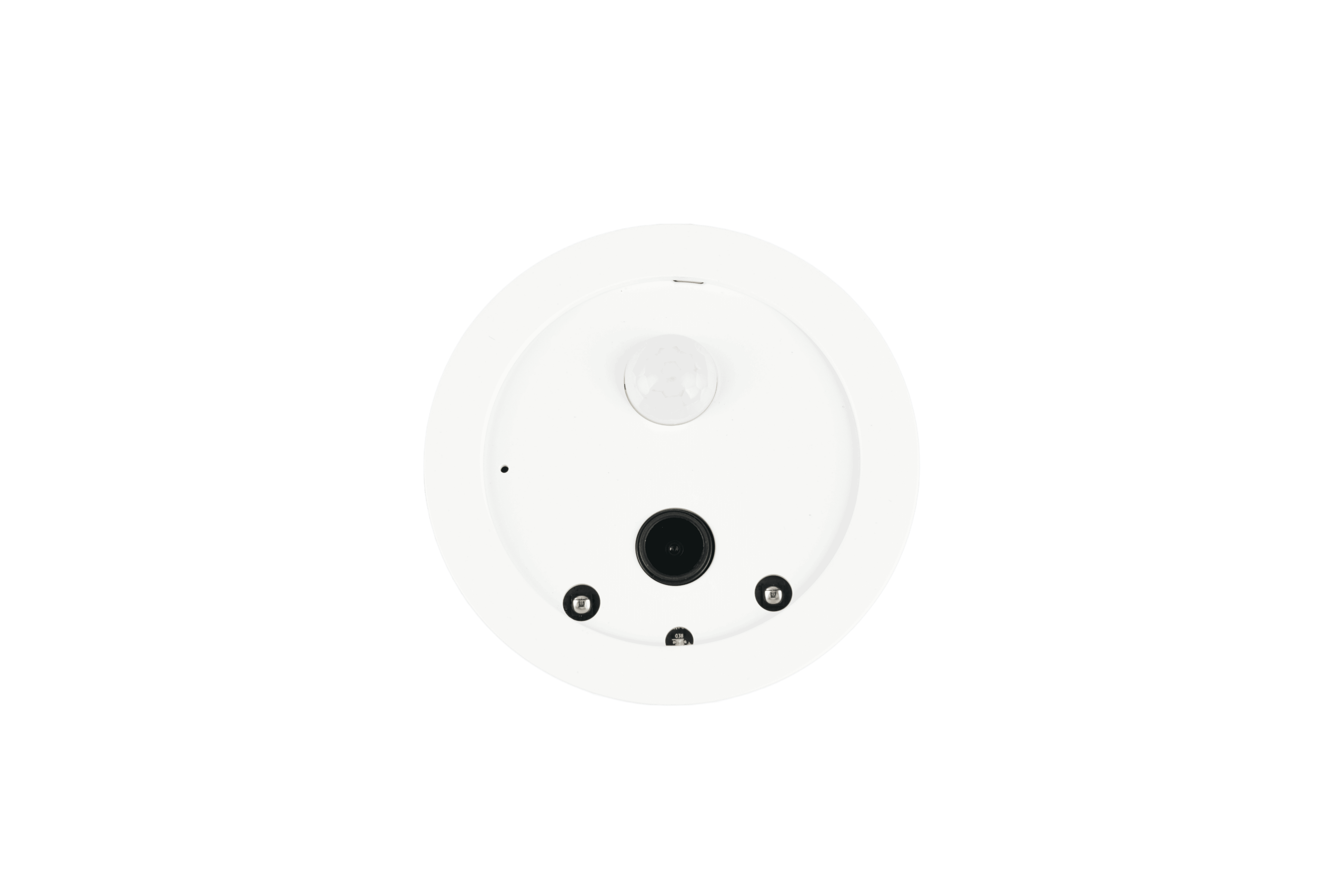 Plafoniera LED con videocamera integrata, plastica, bianco, D40 cm, Vedera