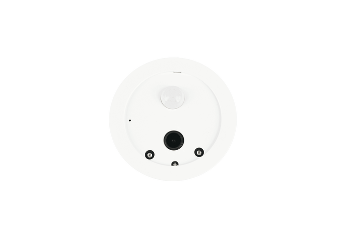 Plafoniera LED con videocamera integrata, plastica, bianco, D40 cm, Vedera