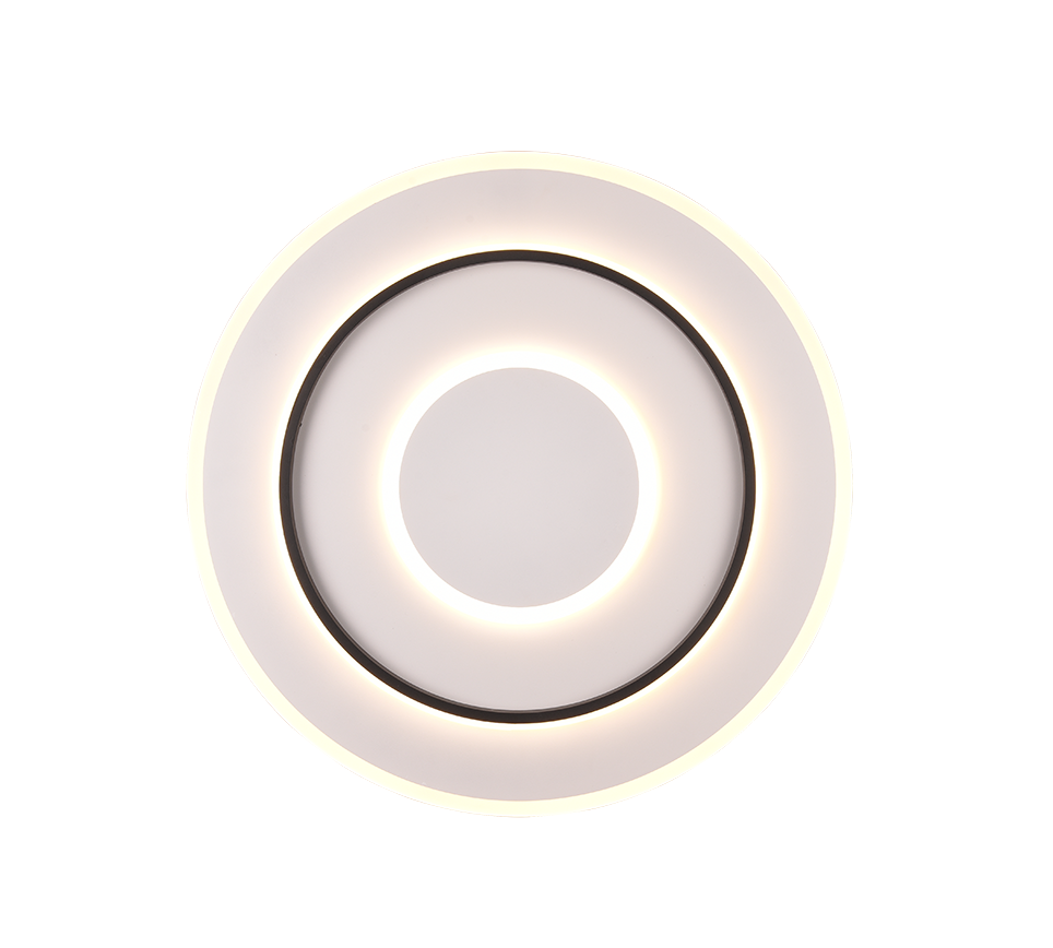 Plafoniera LED, metallo, bianco opaco, 60x6x60 cm, Jora