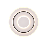 Plafoniera LED, metallo, bianco opaco, 60x6x60 cm, Jora