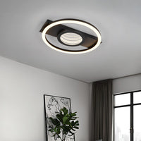 Plafoniera LED rotonda, metallo, nero, L 36 cm, Wheeler
