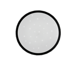Plafoniera LED cielo stellato, metallo, nero, D 40 cm, Varda