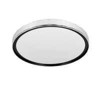 Plafoniera LED cielo stellato, metallo, nero, D 40 cm, Varda