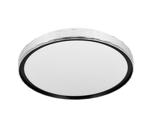 Plafoniera LED cielo stellato, metallo, nero, D 40 cm, Varda