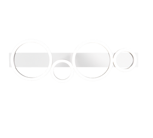 Plafoniera LED, metallo, cromato, L 72 cm, Lumos