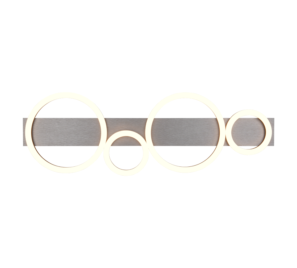 Plafoniera LED, metallo, nero, L 72 cm, Lumos