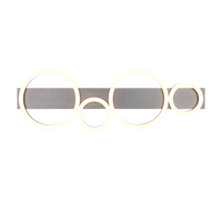 Plafoniera LED, metallo, nero, L 72 cm, Lumos