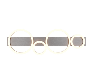 Plafoniera LED, metallo, nero, L 72 cm, Lumos